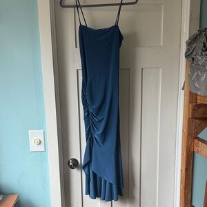 Elegant Blue Women's Dress